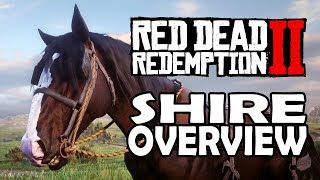 Red Dead Redemption 2 Horses  Shire Overview [upl. by Baniaz499]