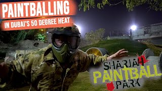 PAINTBALLING in Dubais 50 degree Heat Sharjah Paintball Park [upl. by Eannaj396]