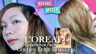 Loreal Excellence Fashion 913 Golden Beige Blonde Review and Demo  Cattleya Arce [upl. by Aicenra]