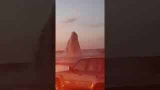 Water gushing out from the desert in Qasim Saudi Arabia [upl. by Dazraf]