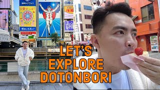 Japan Vlog 4 LETS EXPLORE amp EAT AT DOTONBORI [upl. by Uchida]