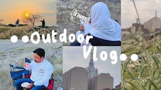 Outdoor vlog 💫greenery naturesaudi arabiaaesthetic🌷 [upl. by Mccarty]