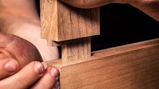 How to cut a MORTICE AND TENON JOINT by HAND [upl. by Pippas]