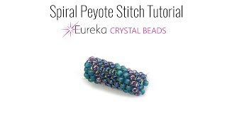 Spiral Peyote Stitch Tutorial [upl. by Eniroc]