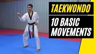 Taekwondo 10 Basic Movements [upl. by Ssilem]