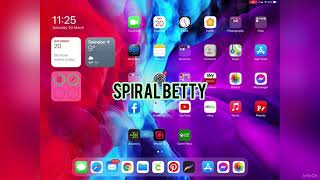 Spiral Betty tutorial using iPad [upl. by Ainesy297]