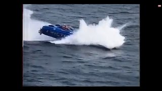 CRASH COMPILATION OFFSHORE POWERBOAT CRASHSUBMERGEDFIRE [upl. by Beora]