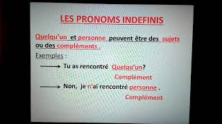 Les pronoms indéfinis [upl. by Sabine]