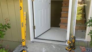 Jeld Wen Front Door Installation  Really crappy products and craftsmanship PART 1 [upl. by Brindell]