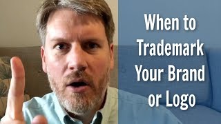 Trademarking a Name  When Should You File for Trademark Registration [upl. by Draned]