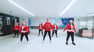 FELIZ NAVIDAD  THALIA  ZUMBA  BAILE ACTIVO  COREOGRAFIA  JOHN AGUILERA [upl. by Aicertal]