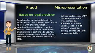 What is Difference Between Fraud amp Misrepresentation [upl. by Eelarbed]