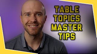 TABLE TOPICS MASTER Ideas and Tips for Toastmasters [upl. by Ahsinel809]