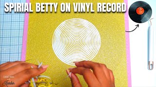 Spiral Betty on Vinyl Record  Cricut Crafts for Beginners [upl. by Vivianna603]