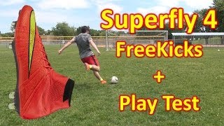 Nike Mercurial Superfly 4 Review  Freekicks  Play Test [upl. by Karlotte874]