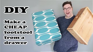 Make a cheap oversized footstool  DIY How to [upl. by Rutra]