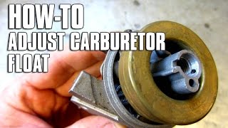 HOWTO Adjust Carburetor Float Height [upl. by Harday194]