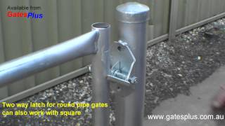 Gate Latch 2 way for round pipe and square [upl. by Burne455]