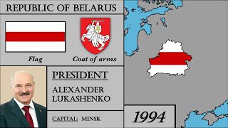 Belarus Modern History 19182020 Every Year История Белоруссии [upl. by Ynohtnaleahcim]