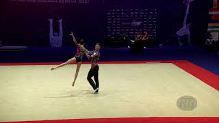 RGF RGF  2021 Acrobatic Worlds Geneva SUI Dynamic Mixed Pair [upl. by Ahtrim]