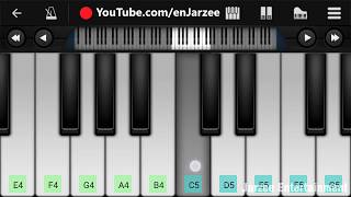 Phir Bhi Tumko Chahunga Slow Version  Easy Mobile Piano Tutorial [upl. by Arotahs224]