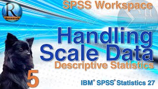 Descriptive Statistics for Scale Data in SPSS 27  Statistics with SPSS for Beginners 5 of 8 [upl. by Adda]