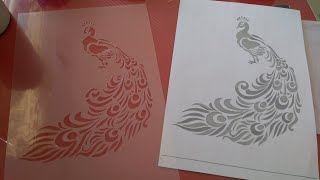 Cutart  How to make a stencil on Acetate or OHP Sheet [upl. by Icul490]