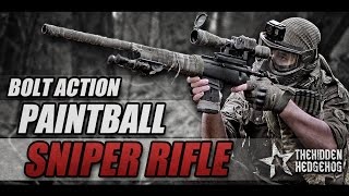 BOLT ACTION PAINTBALL SNIPER RIFLE My custom made hammer 7 by Mozzmodz [upl. by Sigismond778]