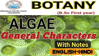 General Characteristics of AlgaeAlgae General FeaturesBSc 1st year [upl. by Anoo]