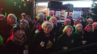 WHAT CHRISTMAS MEANS TO ME Rock Choir at Birkdale Lights Switch On 1st December 2024 [upl. by Nylecyoj]