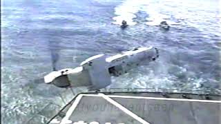 New Footage CH46 Sea Knight Crash on USNS Pecos [upl. by Chiles]