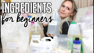 Ingredients needed to Start Making Skincare Products  Formulating for Beginners [upl. by Marston]