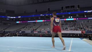 Sam Mikulak  Floor Exercise  2021 US Gymnastics Championships  Senior Men Day 1 [upl. by Asinet617]