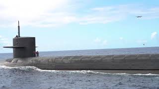 Drone Delivery aboard the Ohioclass BallisticMissile Submarine USS Henry M Jackson SSBN 730 [upl. by Watts]