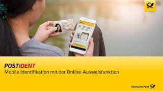 POSTIDENT durch OnlineAusweisfunktion eID per App  Deutsche Post [upl. by Artemisia876]