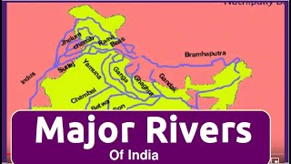 Major Rivers and lakes of India in English [upl. by Jozef]