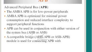 AMBA Overview Typical AMAB Based Microcontroller AHB bus features AHB Bus transfers [upl. by Lalib]