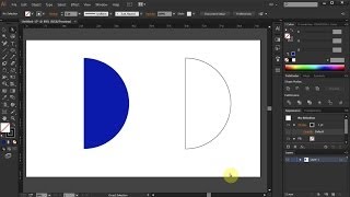 How to Draw a Half Circle in Adobe Illustrator [upl. by Nnylyam837]