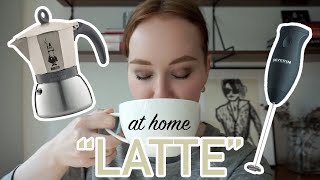 HOW TO MAKE A quotLATTEquot AT HOME moka pot  frother [upl. by Notsla187]