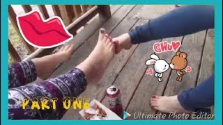 DRUNK GIRLS PLAY FOOTSIE PART 1 [upl. by Plafker]