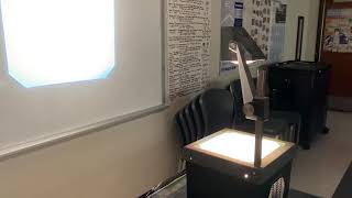 Diffraction Demo with Overhead Projector [upl. by Hound163]