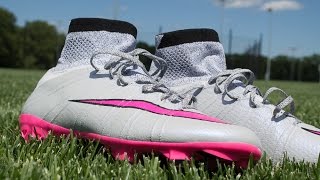 Nike Mercurial Superfly FG Wolf GreyPink Review amp Play Test [upl. by Carson226]