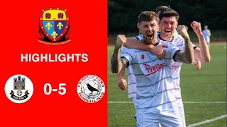 Caerleon 05 Cwmbrân Town  Gwent FA Senior cup  Quarter final highlights [upl. by Neils485]