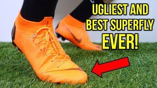 IS THIS THE BEST SUPERFLY EVER  Nike Mercurial Superfly 6 Elite Orange  Review  On Feet [upl. by Allebara]