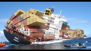 Fatal Container Ship Crashes  Video [upl. by Ticknor]